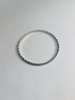 Vintage Braided Pattern Silver Bangle