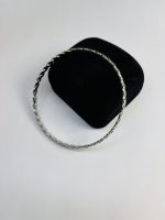 Vintage Braided Pattern Silver Bangle - Image 2