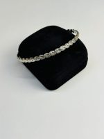 Vintage Braided Pattern Silver Bangle - Image 3