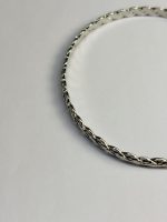 Vintage Braided Pattern Silver Bangle - Image 4