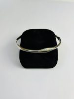 Minimalist Geometric Faceted Silver Bangle - Image 3