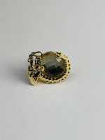 Golden Vintage Style Zircon-Embedded Brooch - Image 2