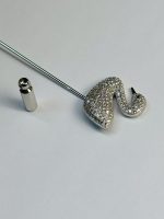 Crystal-Encrusted Swan Stick Pin - Image 4