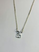 Silver-Toned Initial "U" Pendant Necklace - Image 2