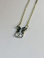 Silver-Toned Initial "U" Pendant Necklace - Image 3