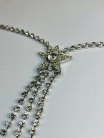 Crystal-Encrusted Star Tassel Necklace - Image 3