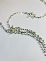 Crystal-Encrusted Star Tassel Necklace - Image 4