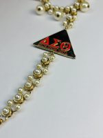Delta Sigma Theta Pearl Statement Necklace - Image 4